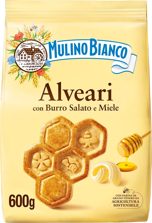 mulino-bianco-alveari-frollini-burro-salato-e-miele-600-g image 1