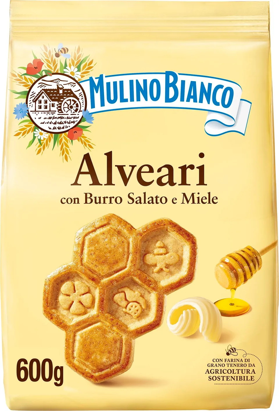 mulino-bianco-alveari-frollini-burro-salato-e-miele-600-g image 1