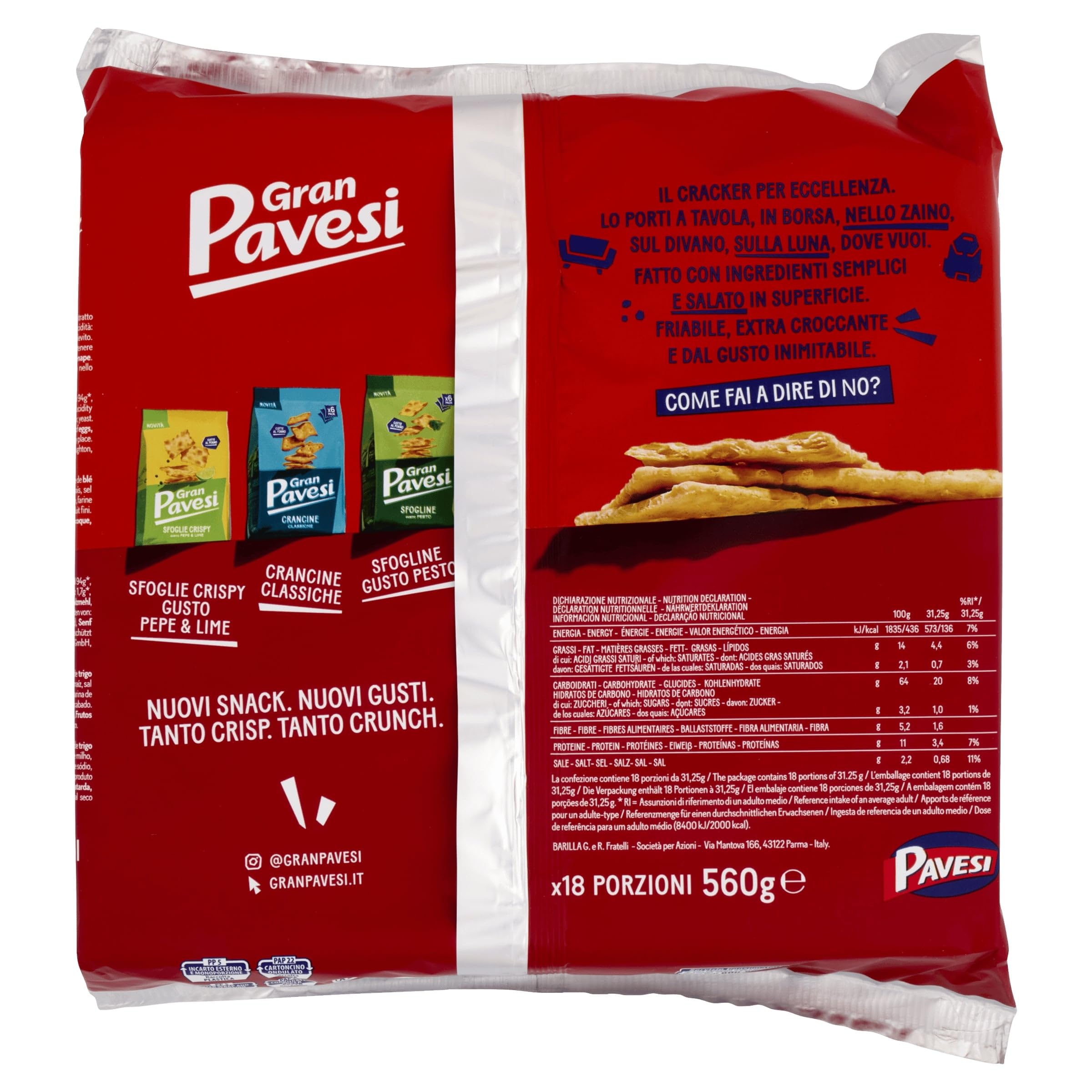pavesi-gran-pavesi-cracker-salati-classici-18-pacchetti-560-g image 3