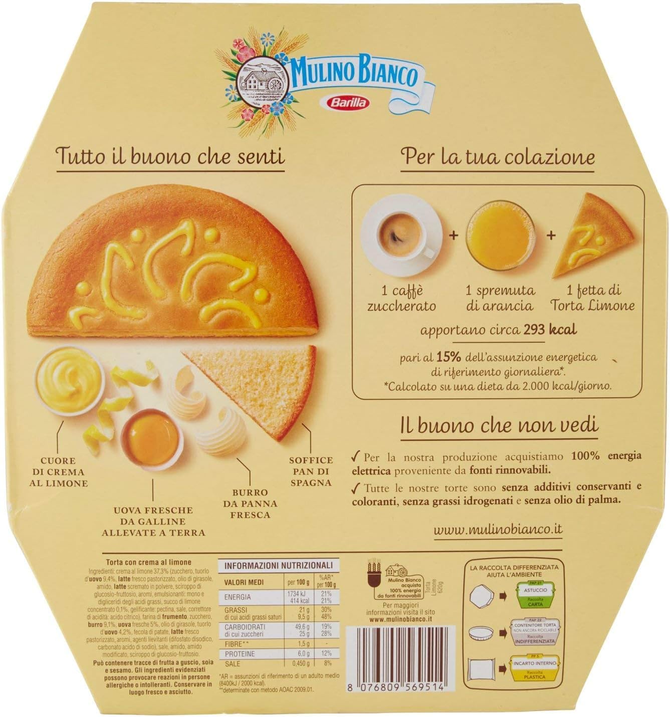 mulino-bianco-torta-con-crema-al-limone-640-g image 2