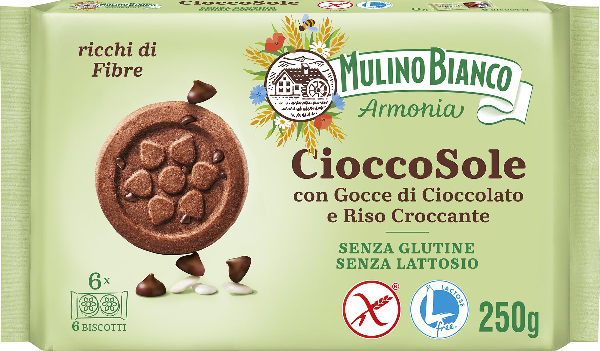 mulino-bianco-cioccosole-biscotti-frollini-senza-lattosio-e-senza-glutine image 1