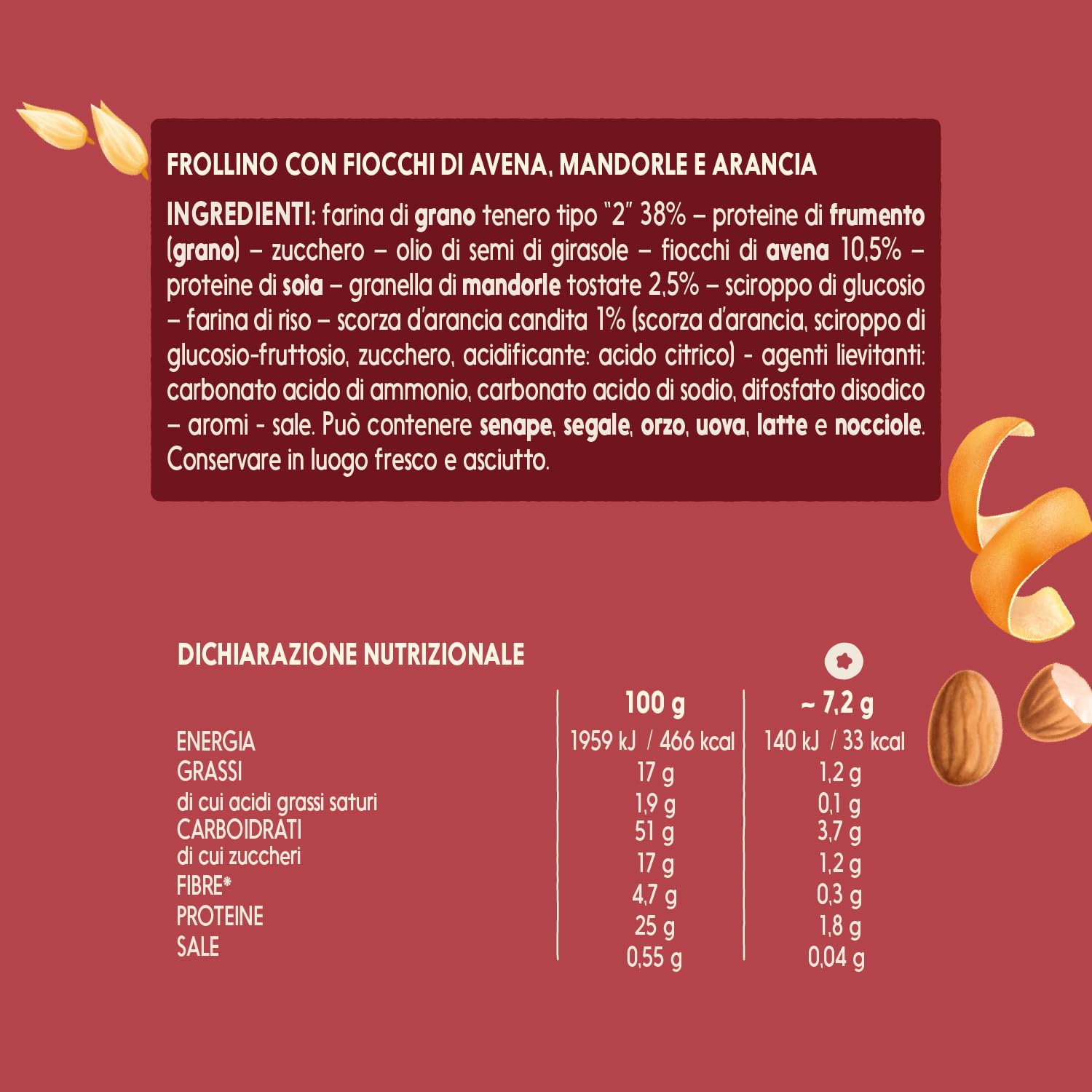 misura-protein-biscotti-mandorle-avena-6-porzioni image 2