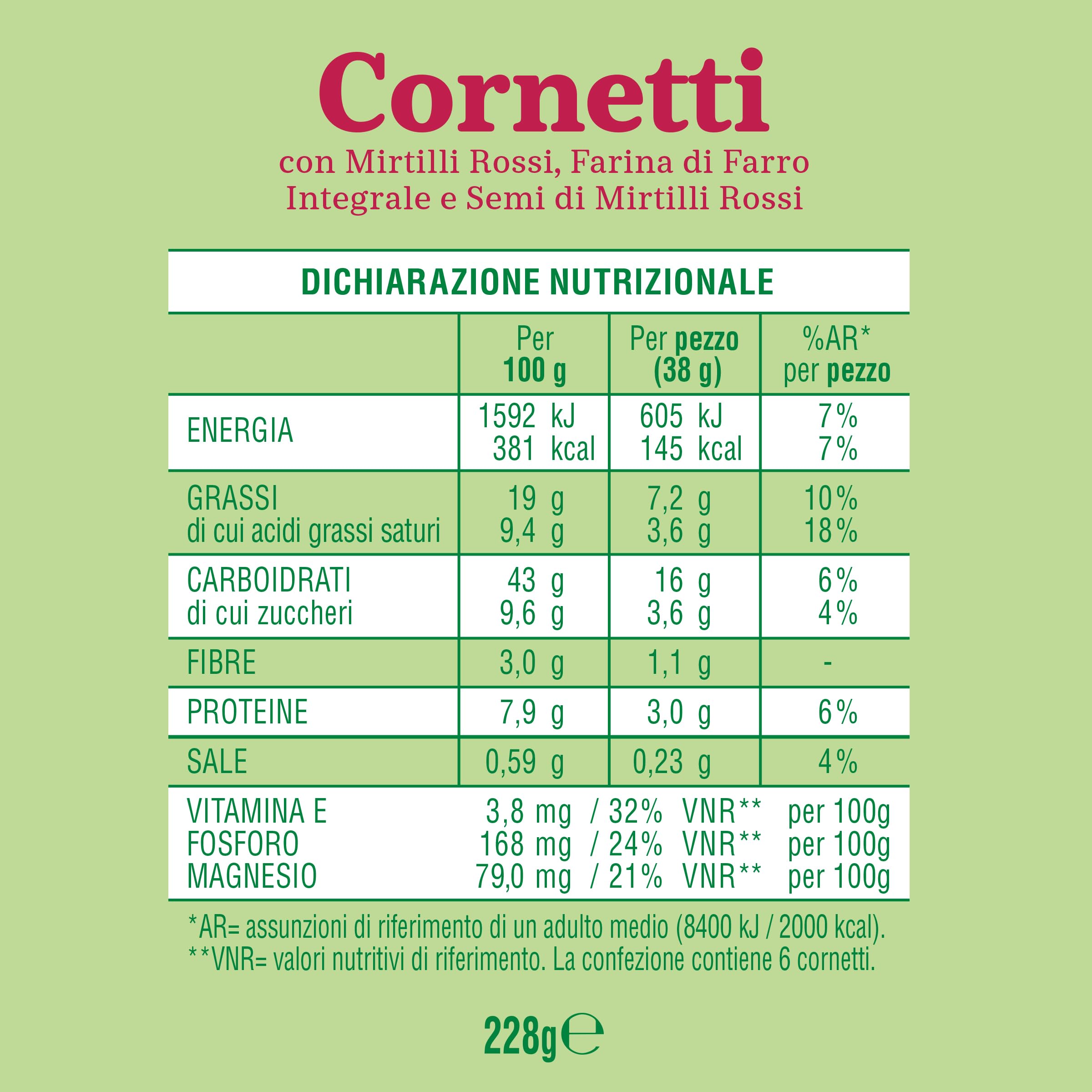 mulino-bianco-armonia-cornetti-mirtilli-rossi-6x228g image 2