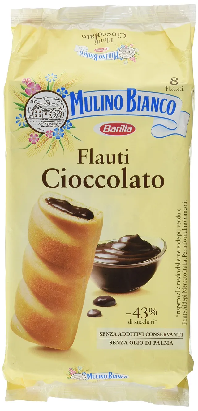 mulino-bianco-flauti-al-cioccolato-merendine-soffici-280-g image 1