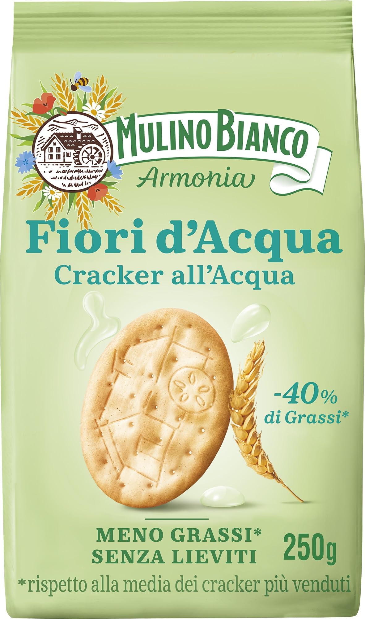 mulino-bianco-fiori-d-acqua-cracker-meno-grassi-250g image 1