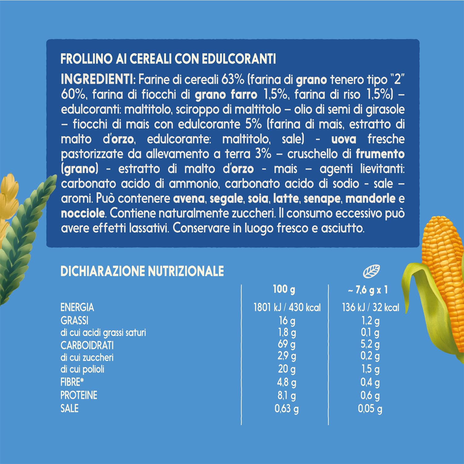 misura-dolcesenza-biscotti-cereali-senza-zuccheri-aggiunti image 2