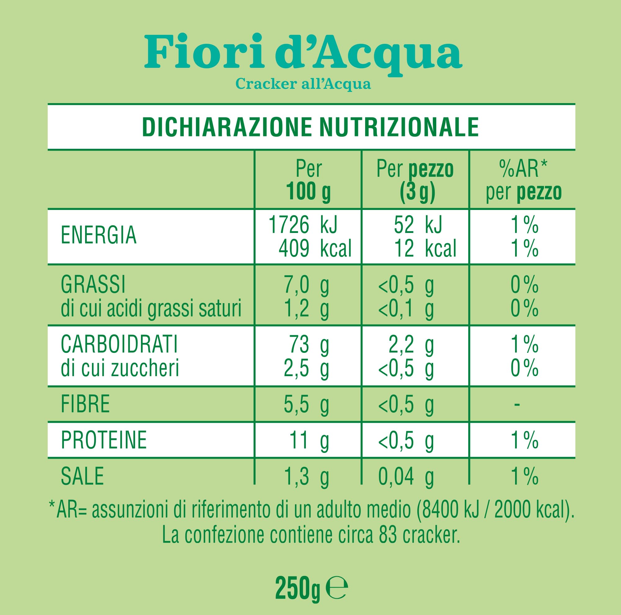 mulino-bianco-fiori-d-acqua-cracker-meno-grassi-250g image 2