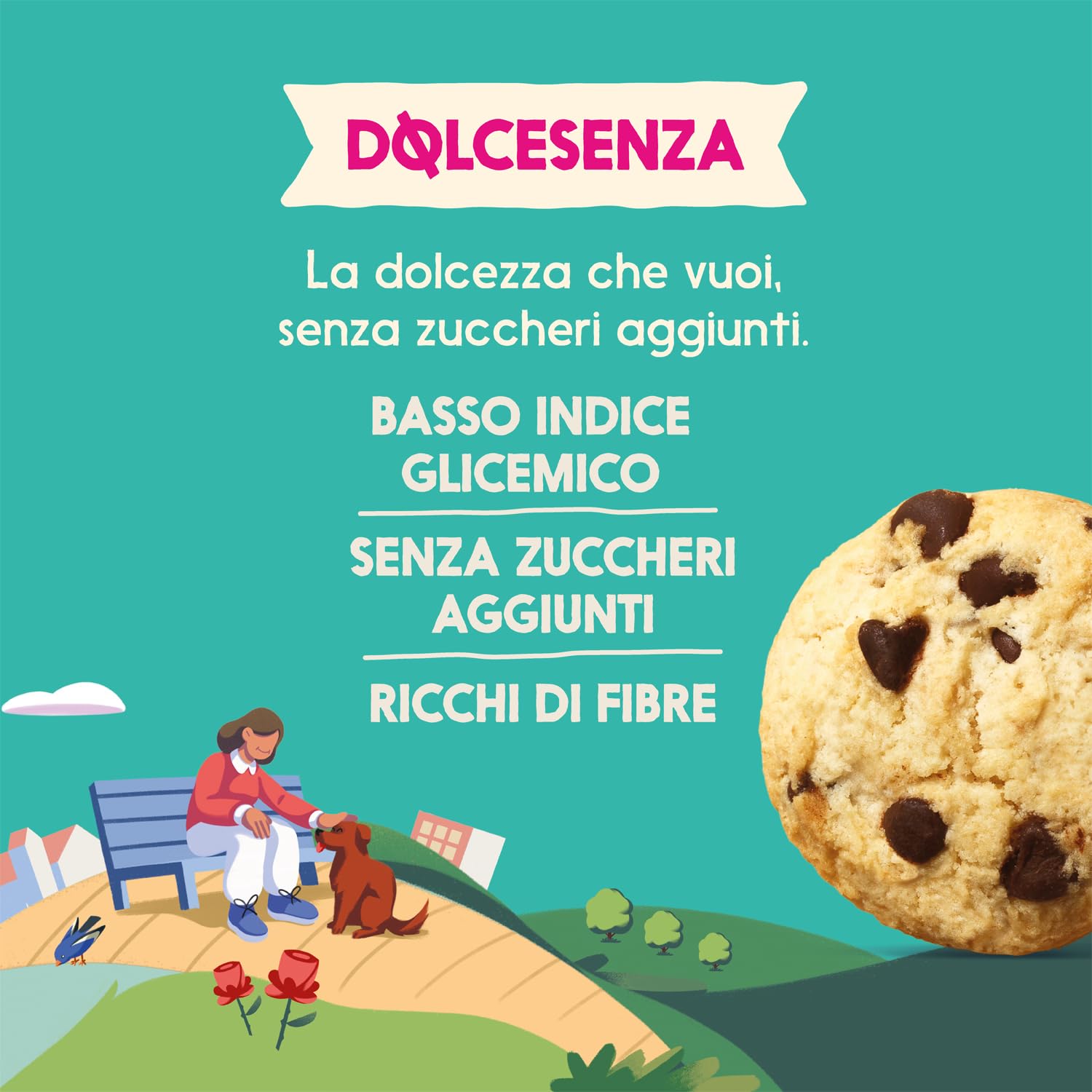 misura-dolcesenza-biscotti-con-gocce-di-cioccolato-a-basso-indice-glicemico image 4