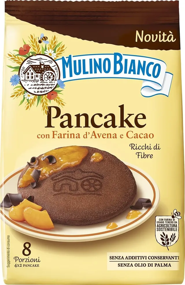 mulino-bianco-pancake-avena-e-cacao-8pz-256g image 1