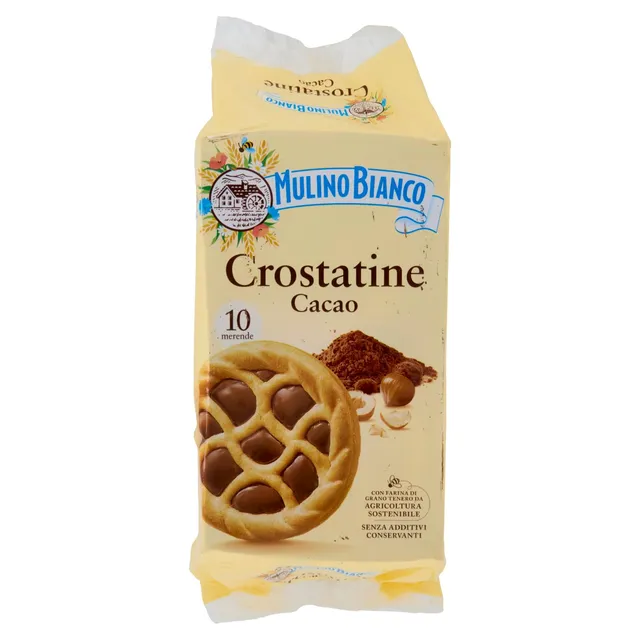 mulino-bianco-crostatine-con-crema-cacao-e-nocciole-400-g image 1