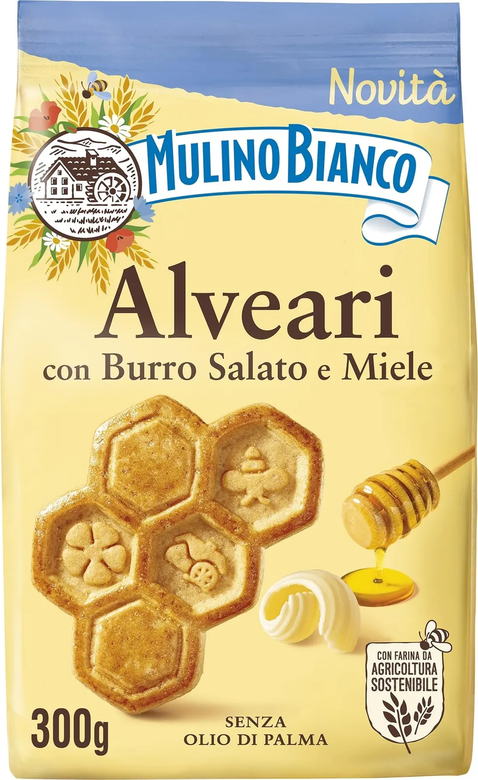 mulino-bianco-alveari-frollini-burro-salato-e-miele-300g image 1