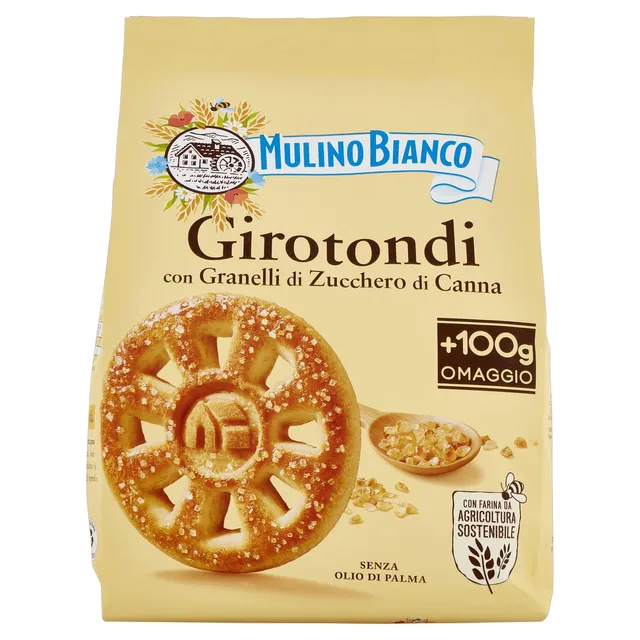 mulino-bianco-girotondi-biscotti-con-zucchero-di-canna-800-g image 1