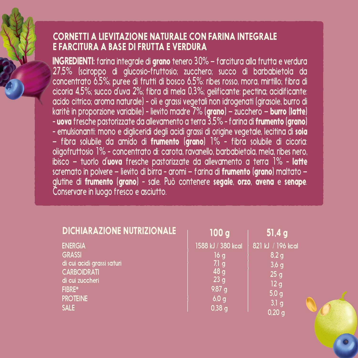 misura-fibrextra-cornetti-integrali-frutti-di-bosco image 2