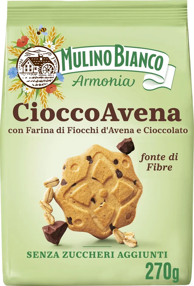 mulino-bianco-cioccoavena-biscotti-senza-zuccheri-aggiunti-270-g image 1