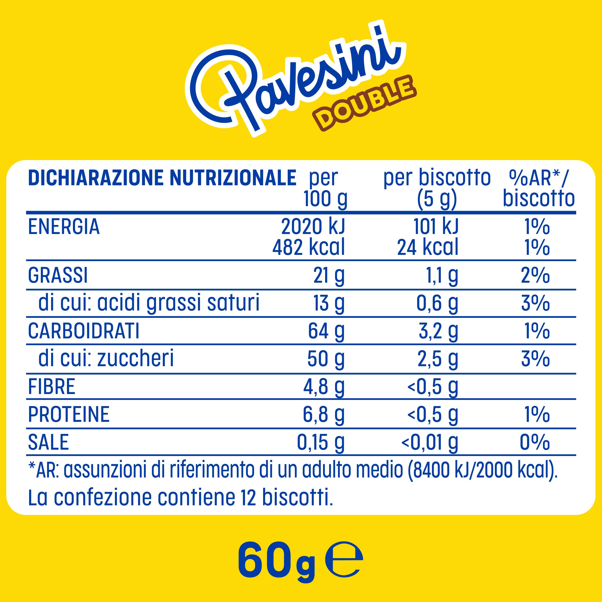 pavesi-pavesini-double-con-cioccolato-fondente-60-g image 2