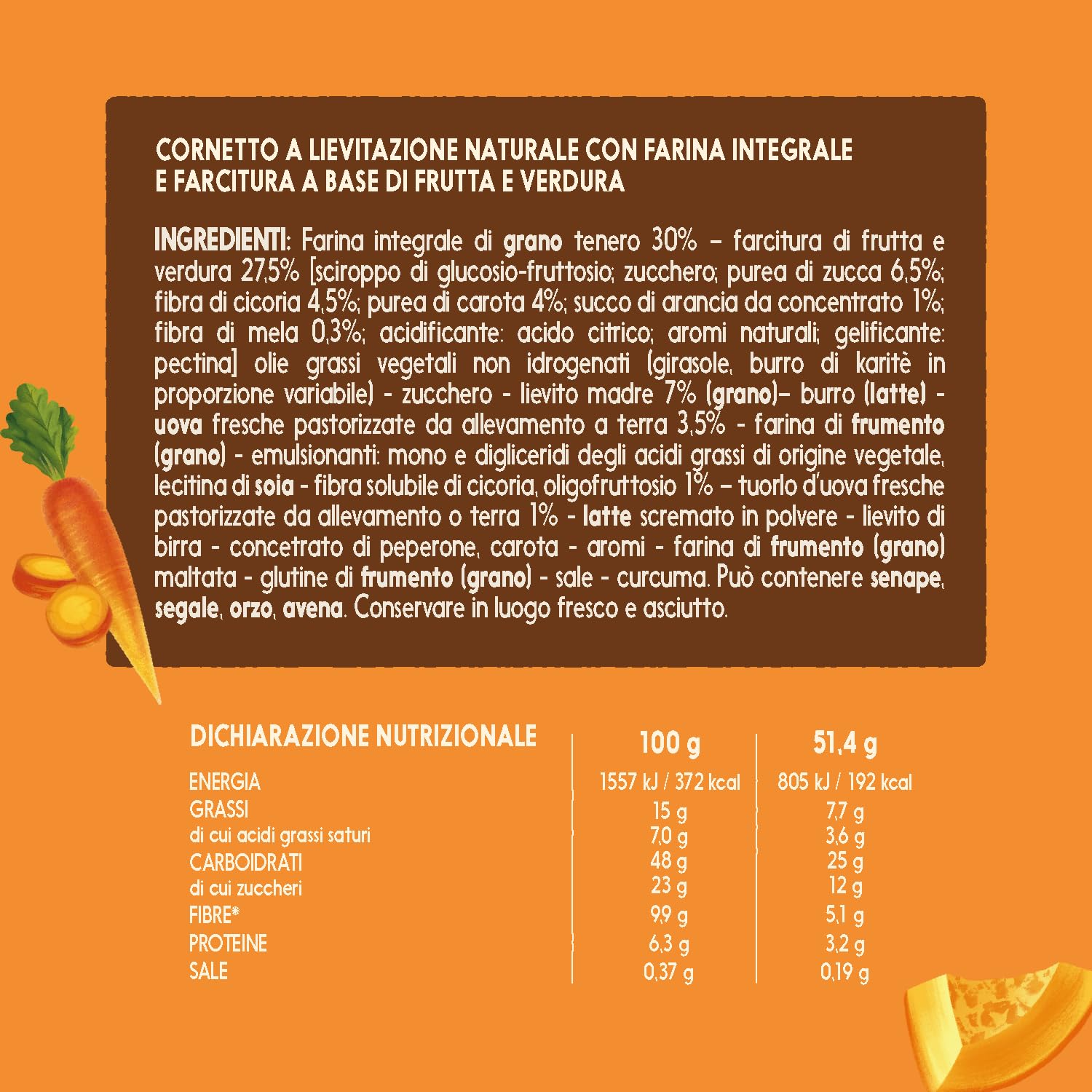 misura-fibrextra-cornetti-integrali-zucca-carota-arancia image 2