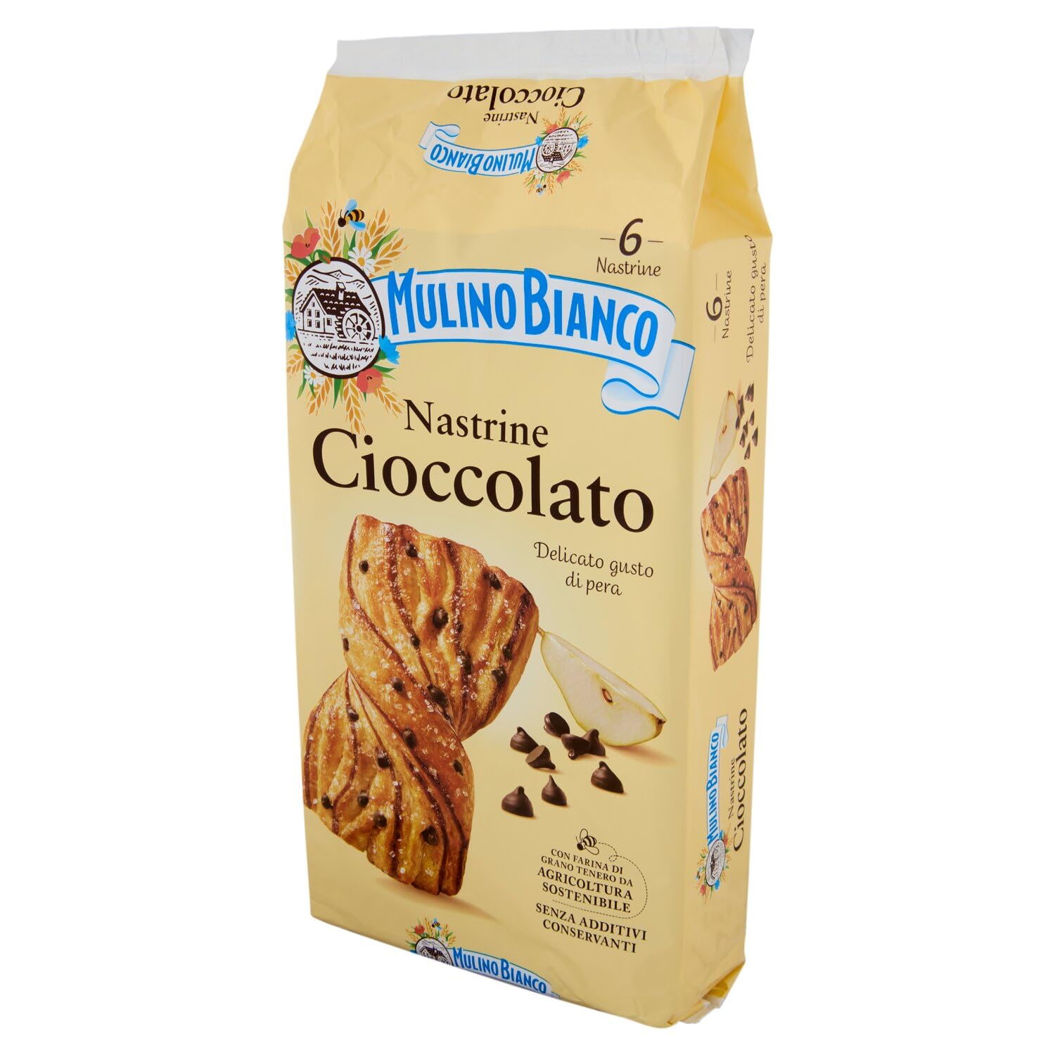 mulino-bianco-nastrine-cioccolato-gusto-pera-6-merendine image 3