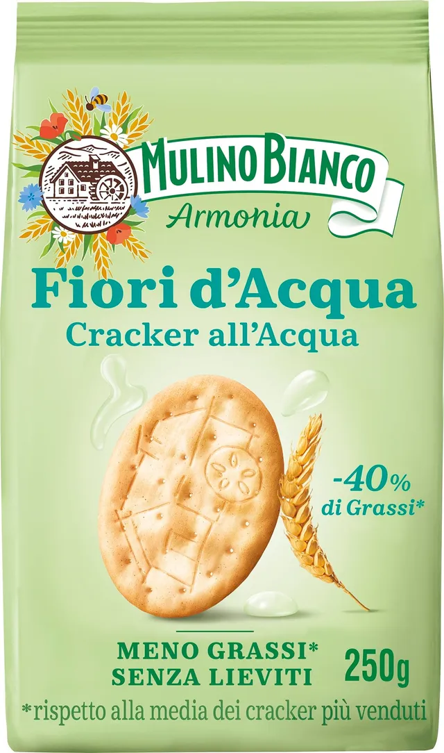 mulino-bianco-fiori-d-acqua-cracker-meno-grassi-250g image 1