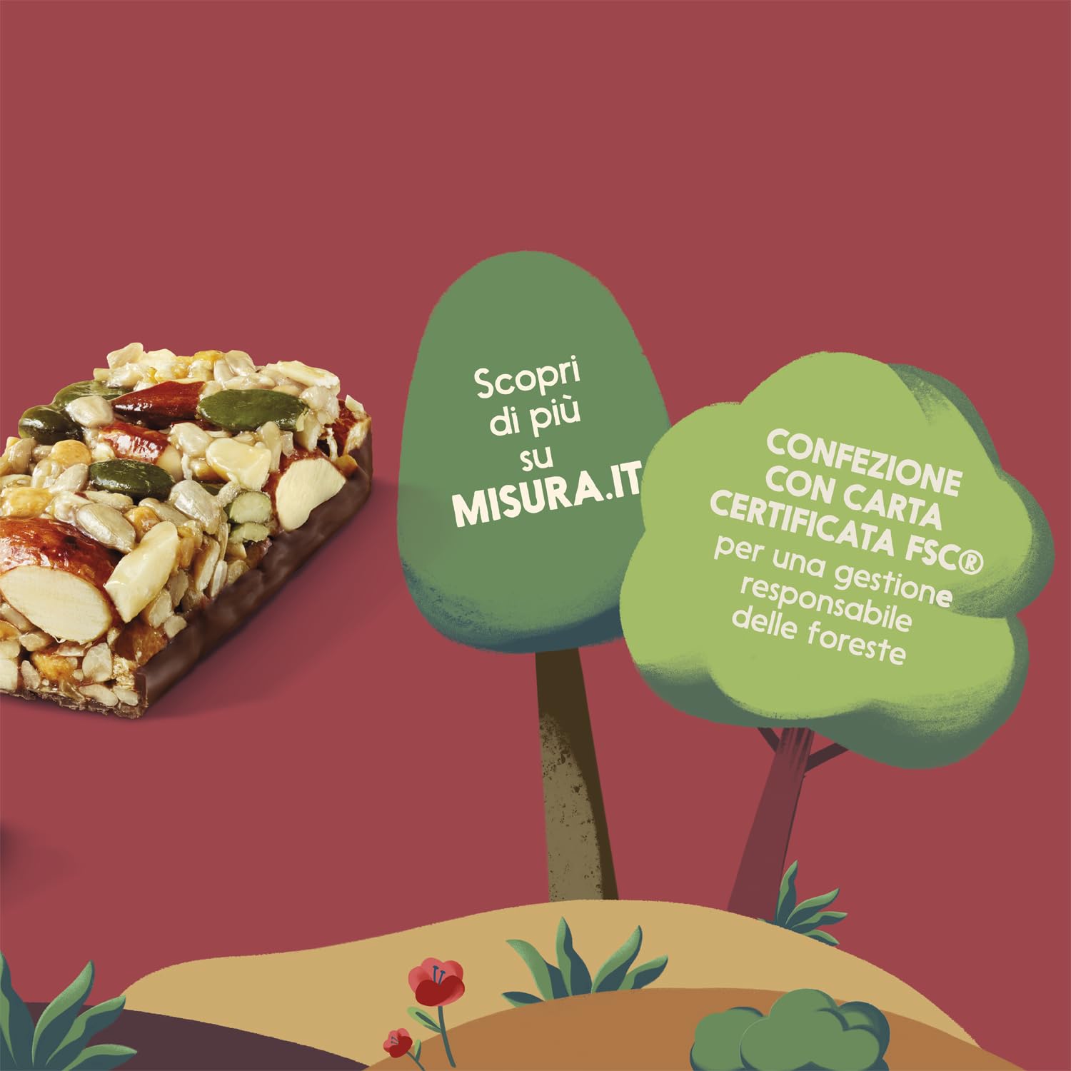 misura-protein-barrette-semi-e-mandorle-cioccolato-fondente-120g image 5