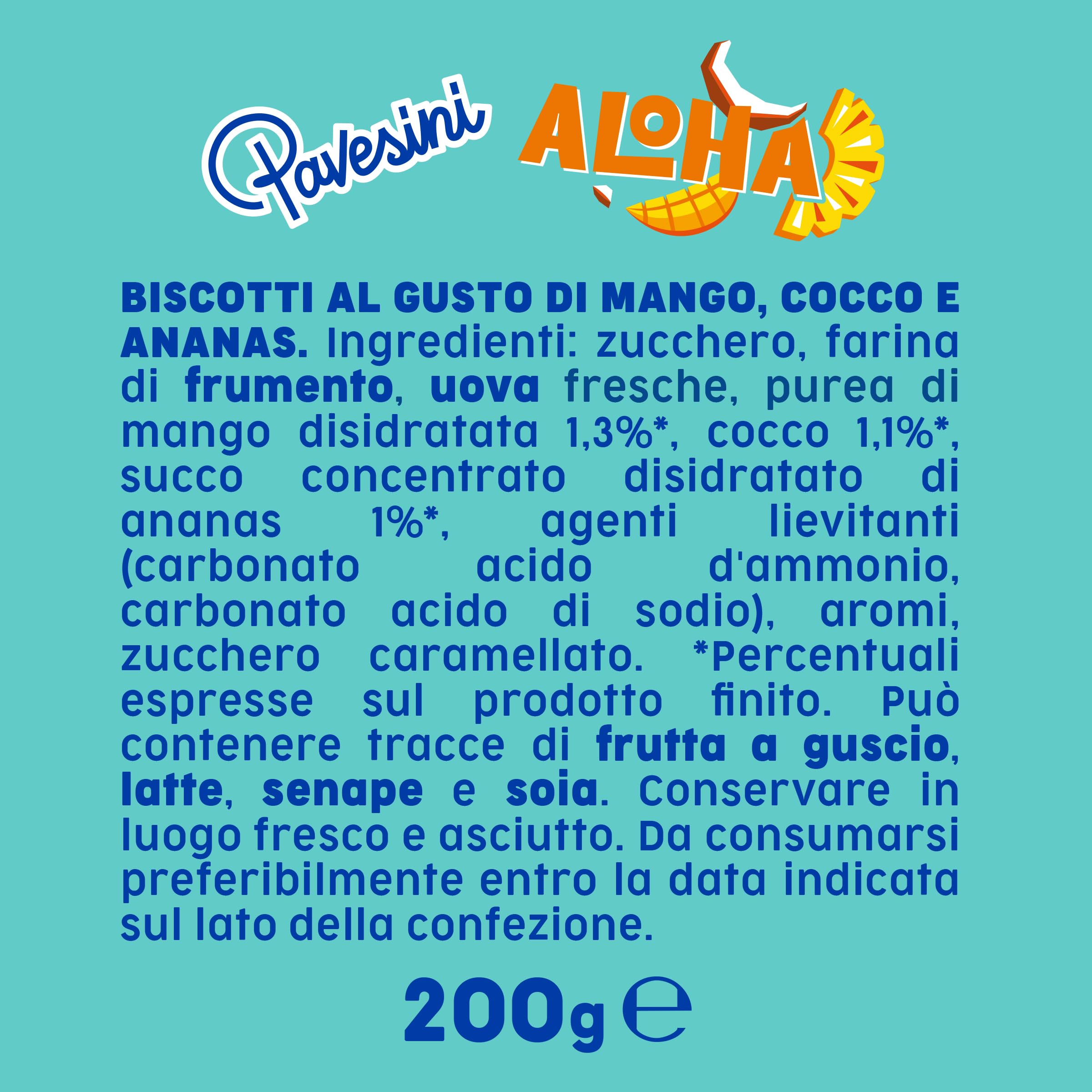 pavesi-pavesini-aloha-biscotto-tropicale-mango-cocco-ananas-200g image 6