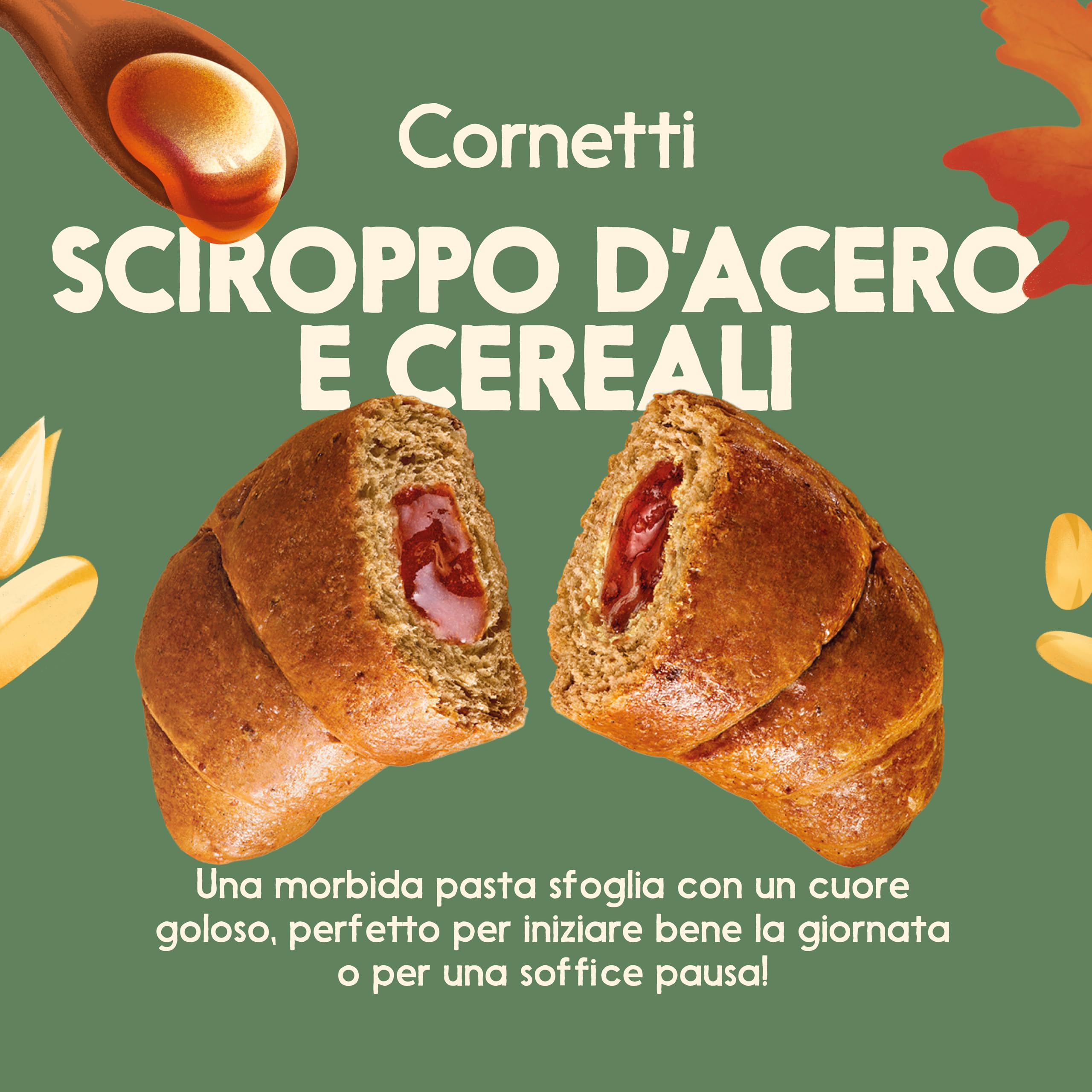 misura-natur-cca-cornetti-sciroppo-d-acero-e-cereali-plant-based image 2
