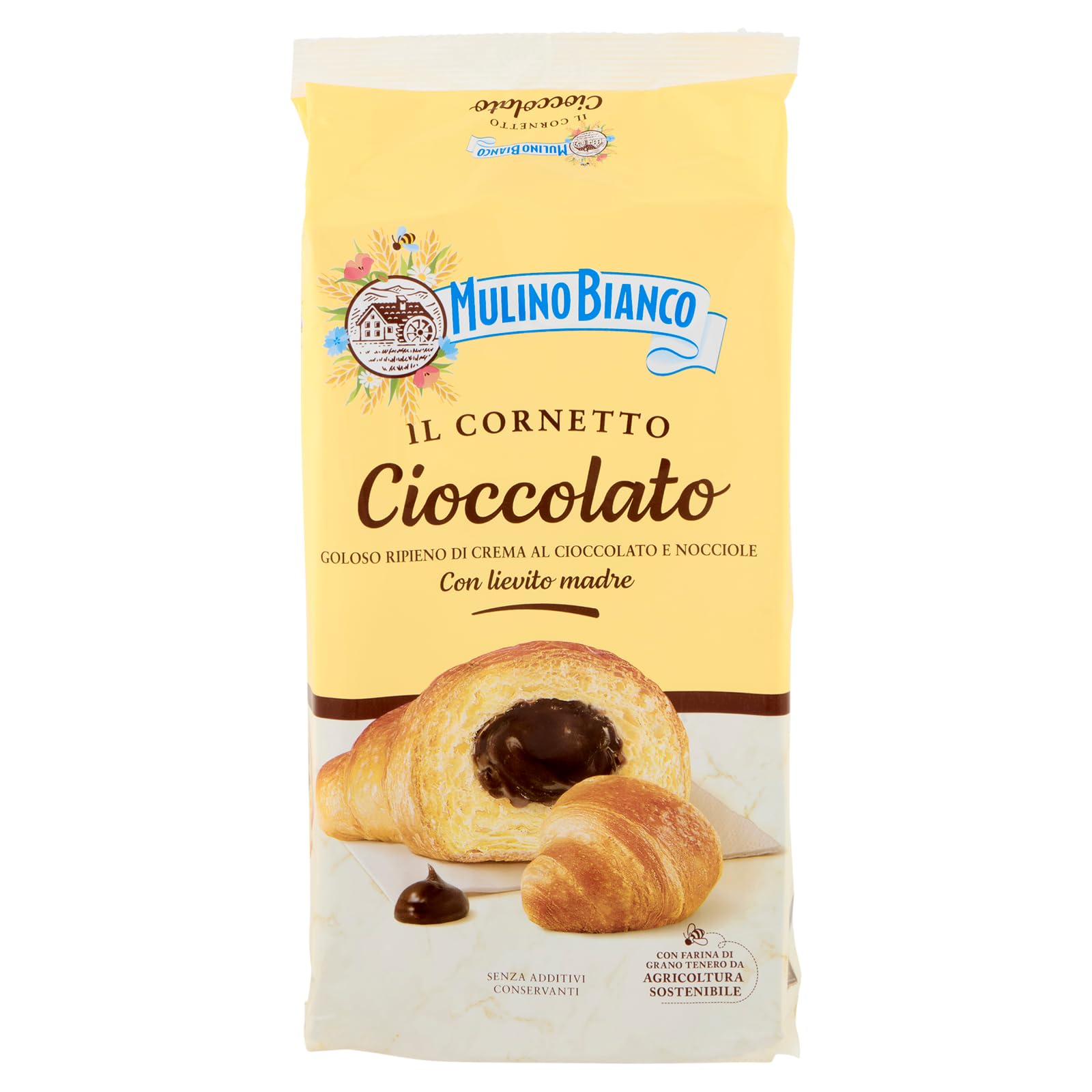 mulino-bianco-cornetti-crema-cioccolato-e-nocciole-6-x-50g-300g image 2