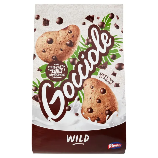pavesi-gocciole-wild-integrali-con-cioccolato-fondente-350-g image 1