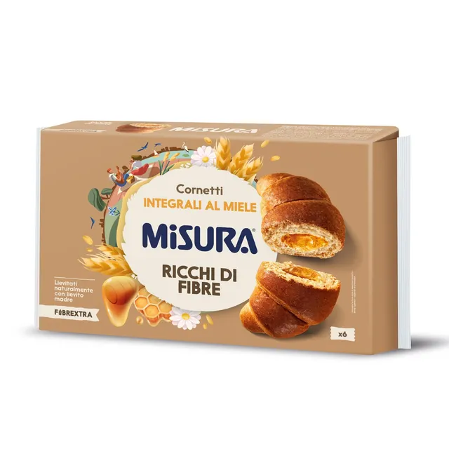 misura-fibrextra-cornetti-miele-308g-farina-integrale image 1