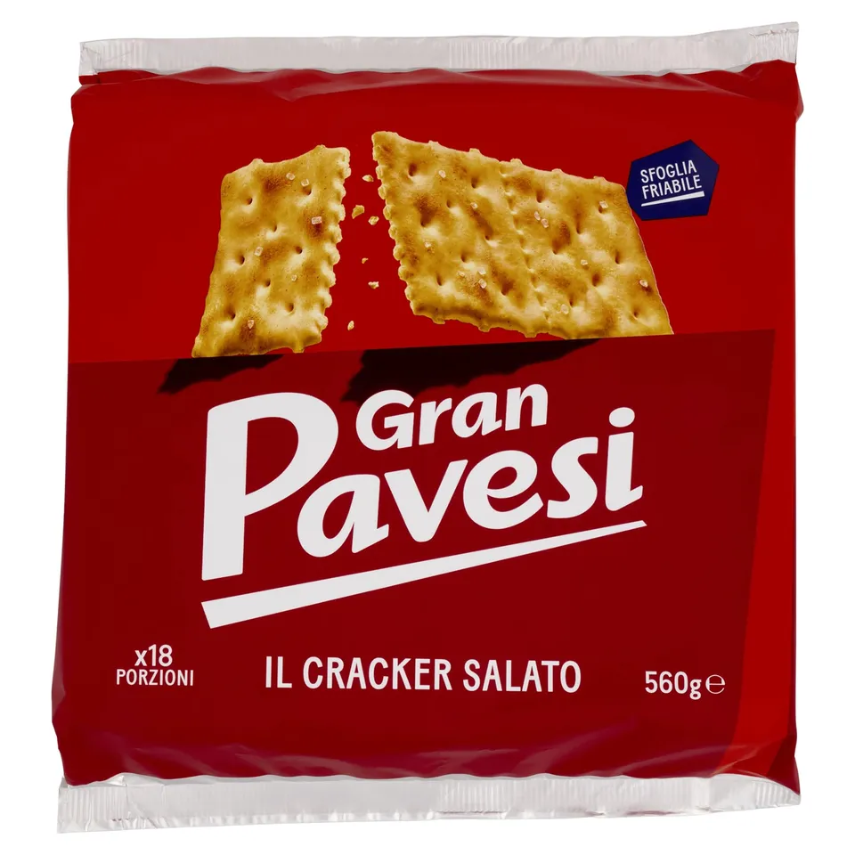 pavesi-gran-pavesi-cracker-salati-classici-18-pacchetti-560-g image 1