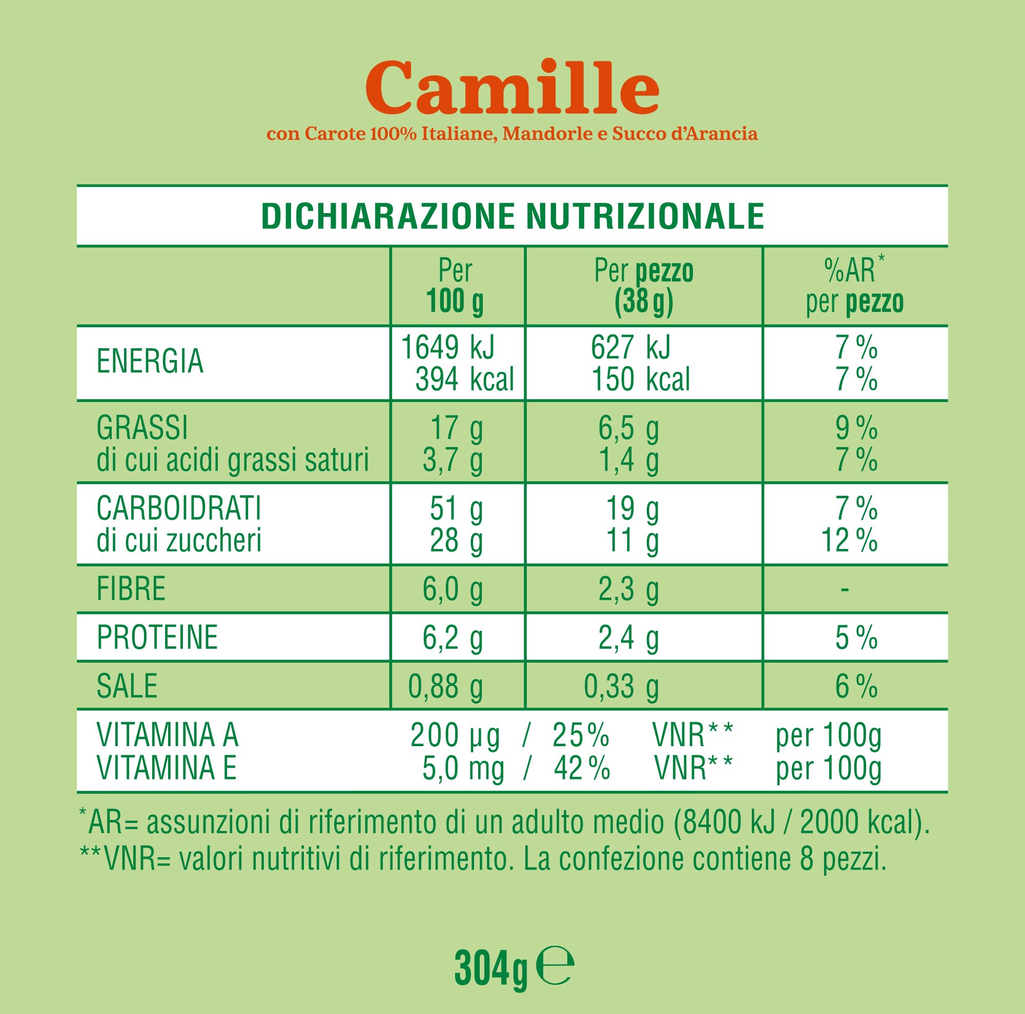 mulino-bianco-camille-merendine-carote-304-g image 2