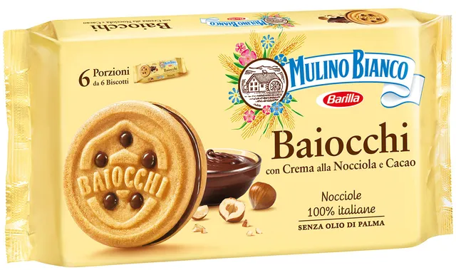 mulino-bianco-baiocchi-con-crema-nocciola-e-cacao image 1