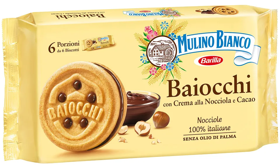 mulino-bianco-baiocchi-con-crema-nocciola-e-cacao image 1