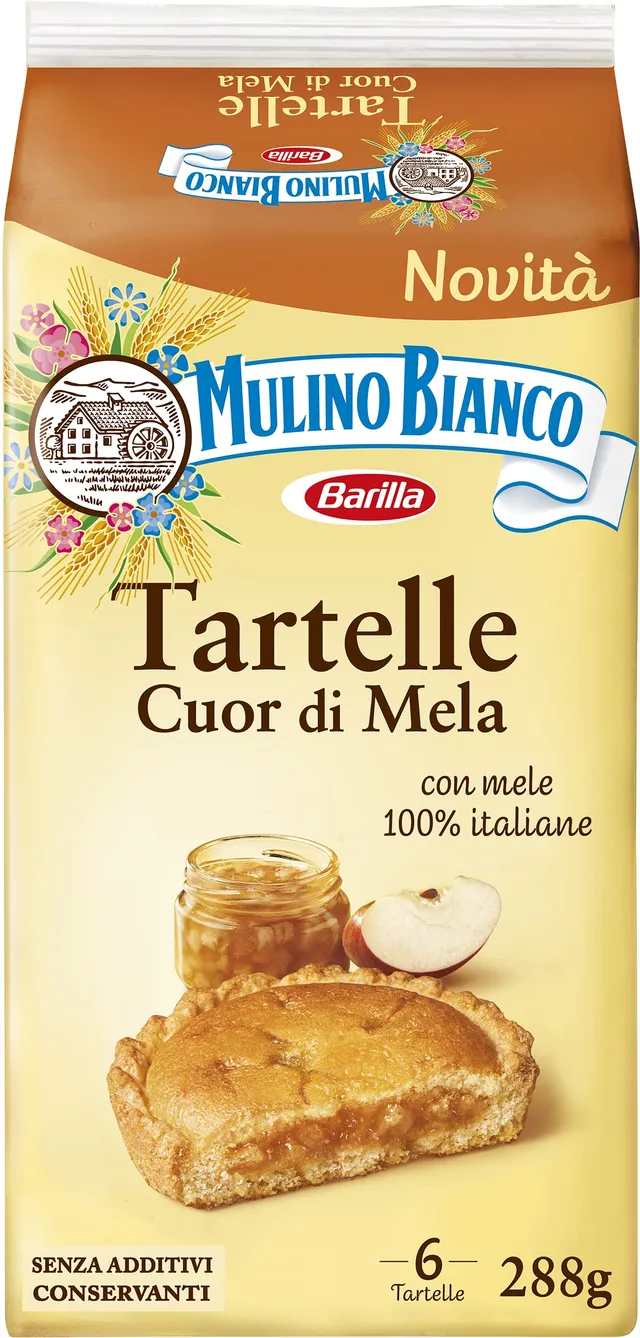 mulino-bianco-tartelle-cuor-di-mela-6-pezzi-288g image 1