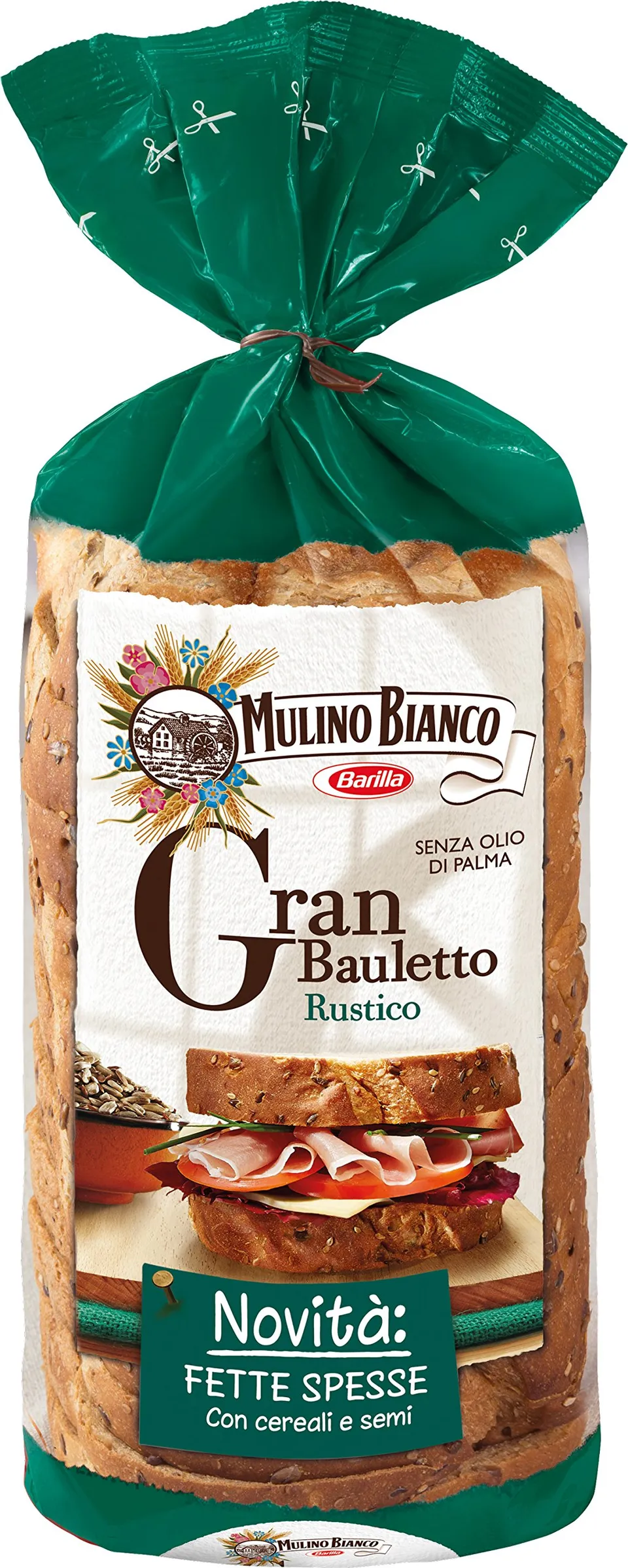 mulino-bianco-gran-bauletto-rustico-pane-con-segale-e-semi-500-g image 1