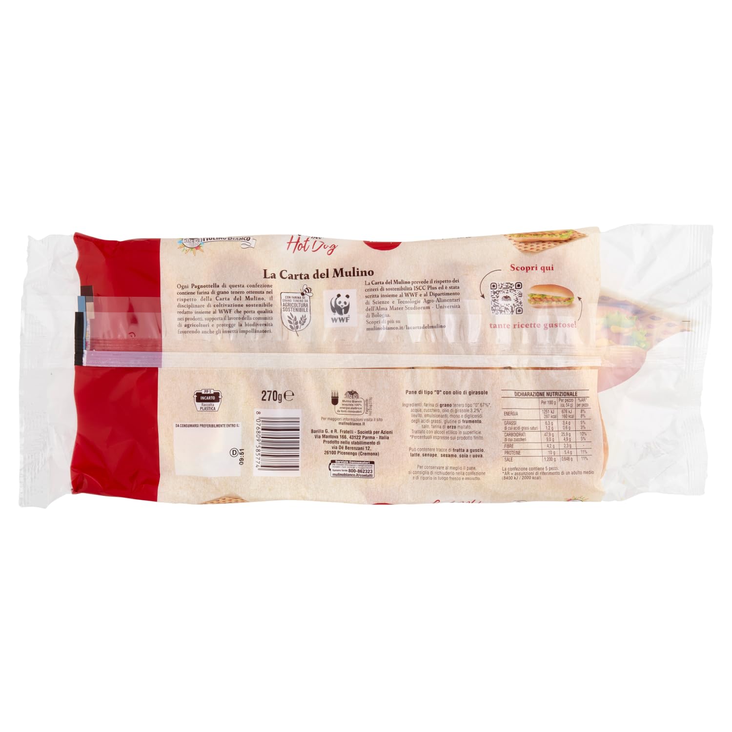 mulino-bianco-pagnottelle-hot-dog-5pz-270g image 2