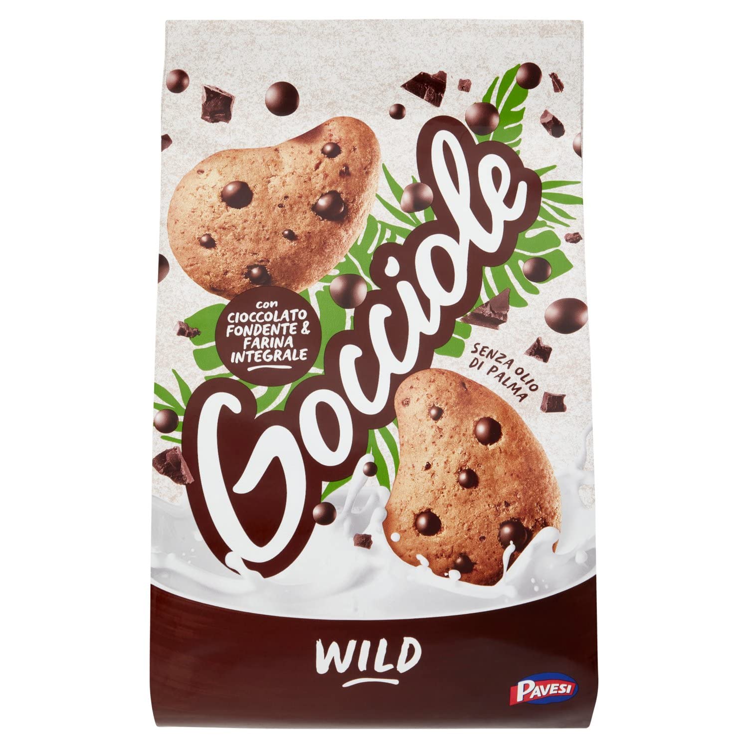 pavesi-gocciole-wild-integrali-con-cioccolato-fondente-350-g image 1