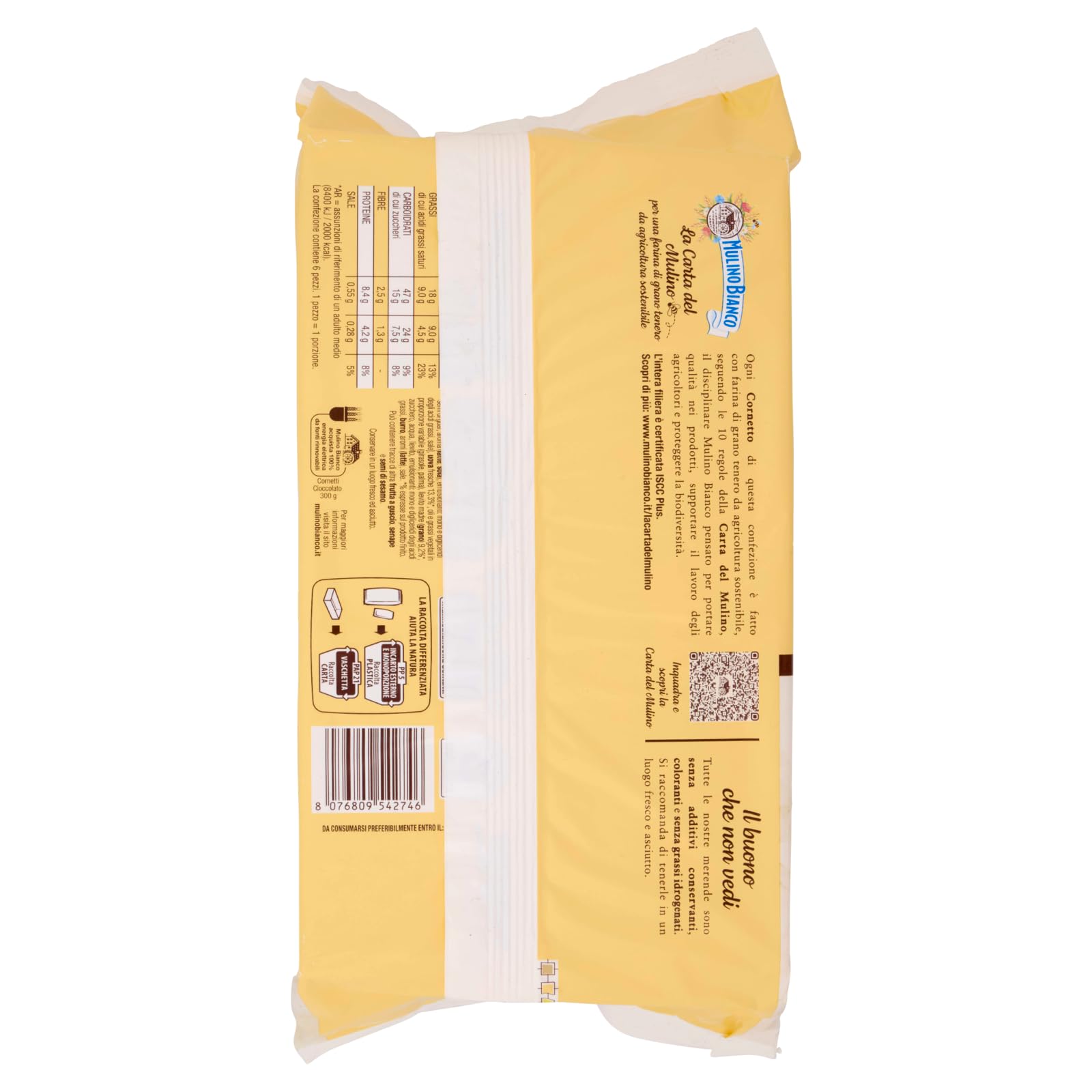 mulino-bianco-cornetti-crema-cioccolato-e-nocciole-6-x-50g-300g image 6