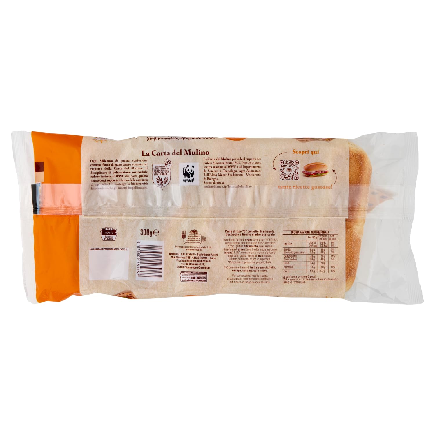 mulino-bianco-sfilatini-grano-tenero-5pz-300g image 2