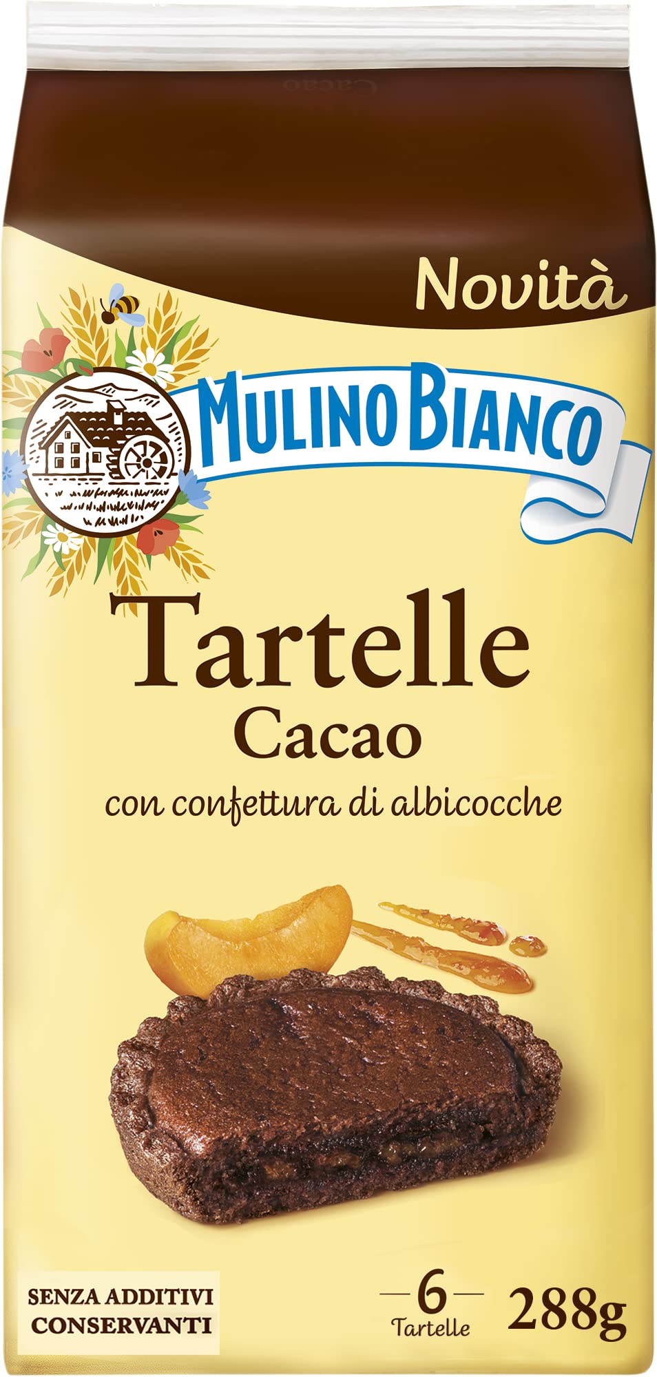 mulino-bianco-tartelle-cacao-albicocca-6pz image 1