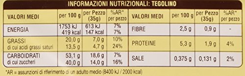 mulino-bianco-tegolini-con-crema-al-cacao-magro-10-pezzi-350g image 8