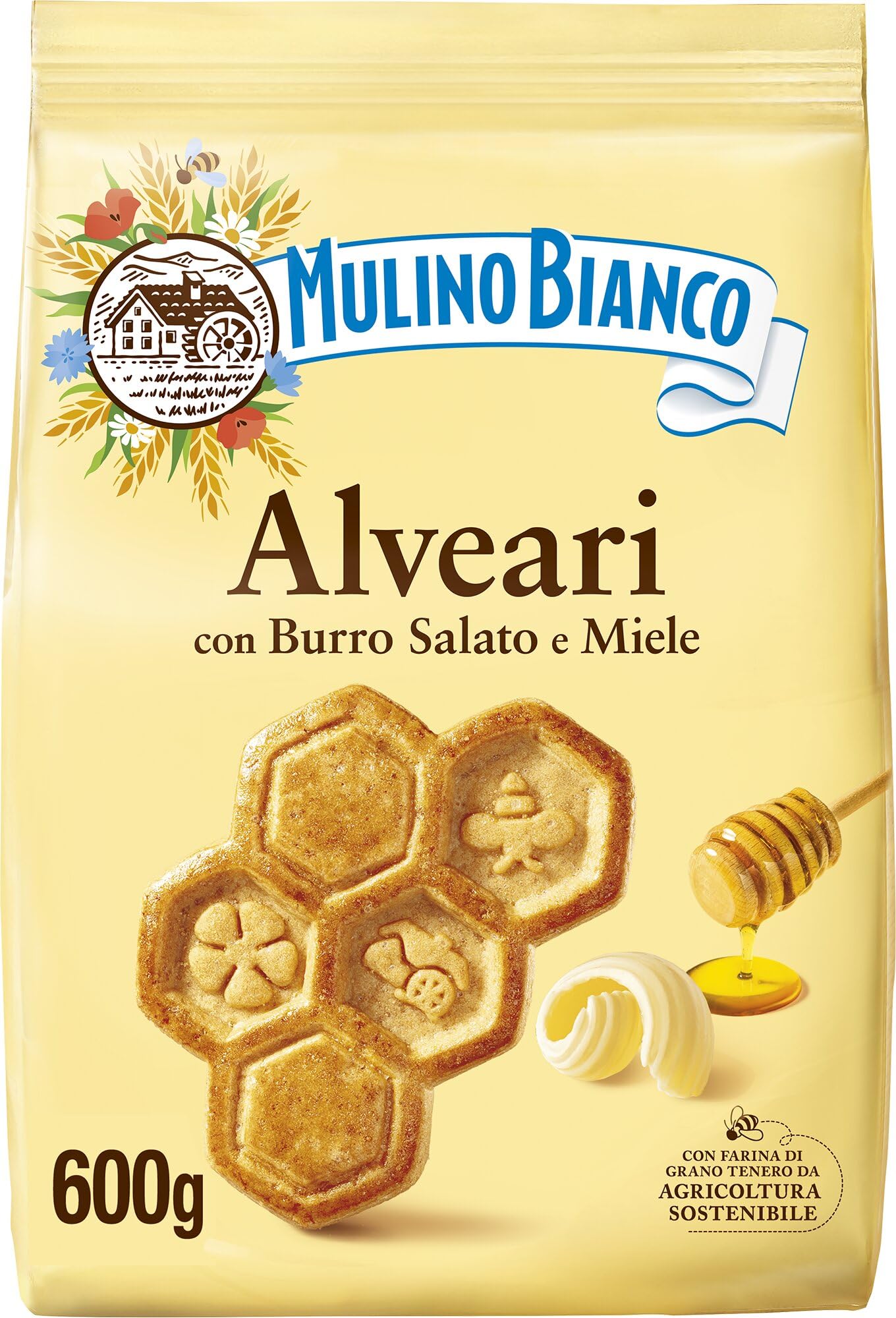 mulino-bianco-alveari-frollini-burro-salato-e-miele-600-g image 1