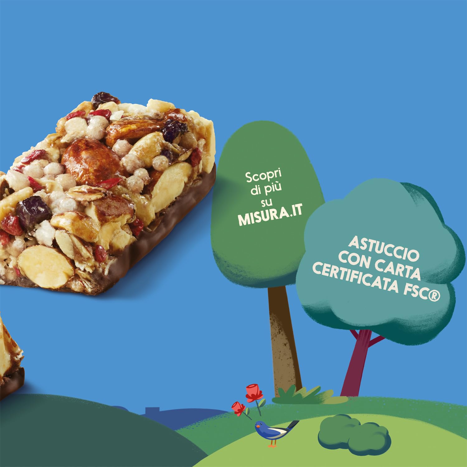 misura-dolcesenza-barrette-frutta-secca-cioccolato-e-frutti-di-bosco-120g image 5