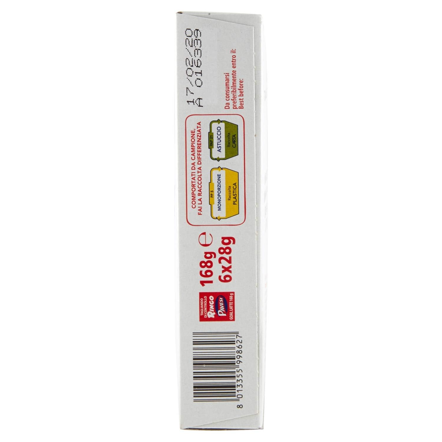 pavesi-ringo-goal-biscotto-latte-e-cioccolato-6-snack-168g image 6