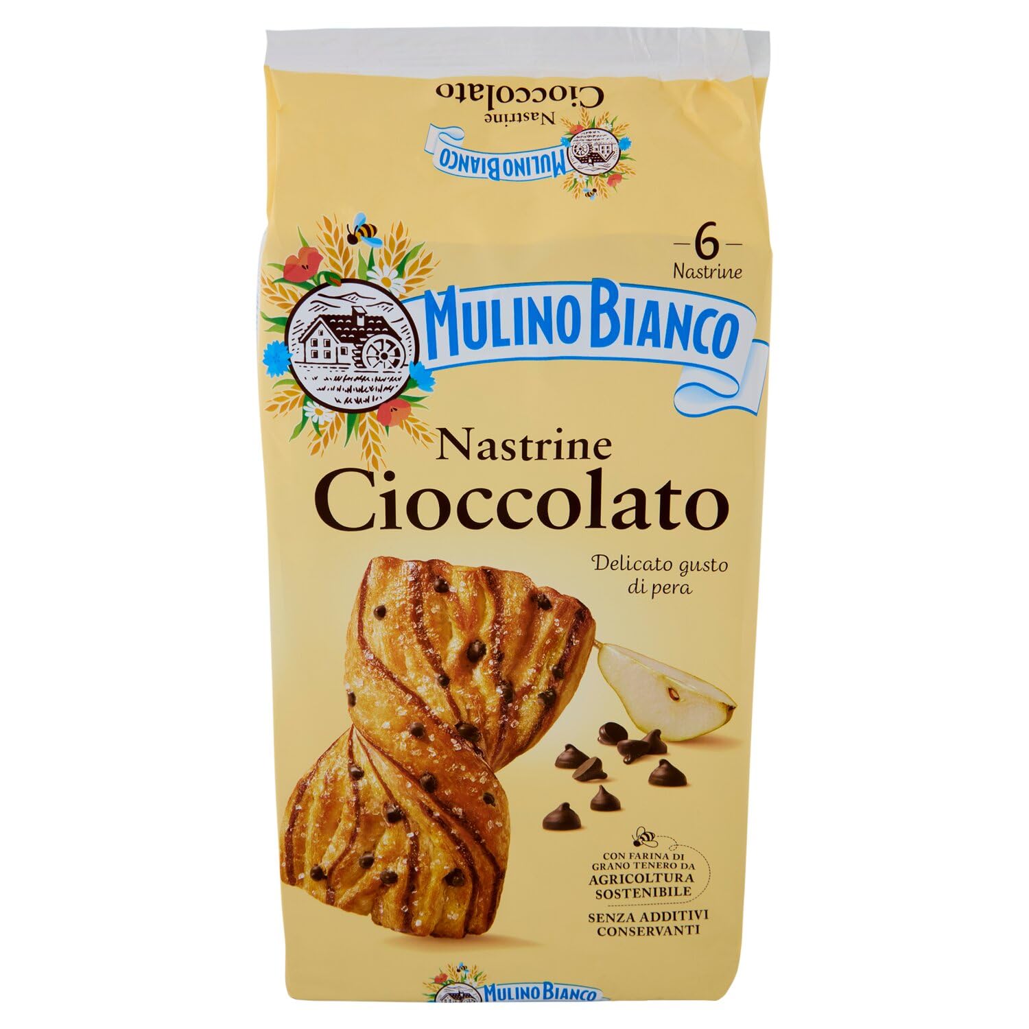 mulino-bianco-nastrine-cioccolato-gusto-pera-6-merendine image 2