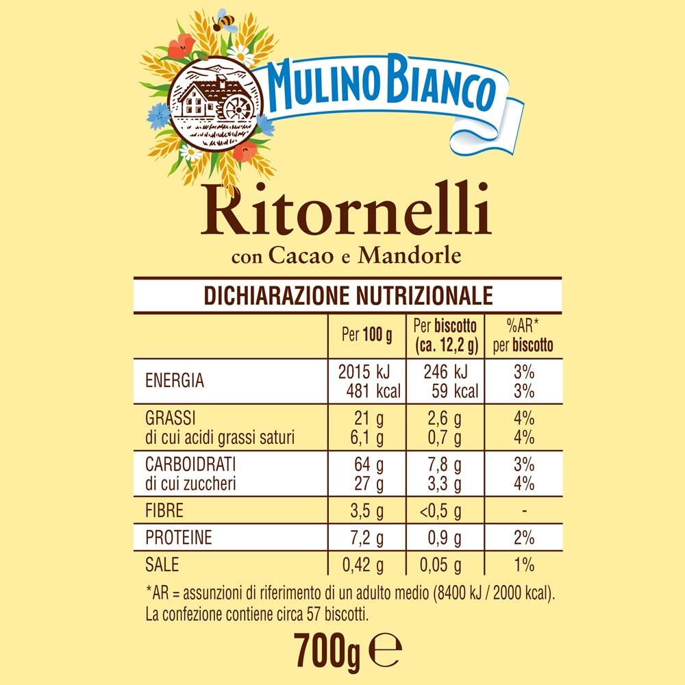 mulino-bianco-ritornelli-cacao-e-mandorle-700-g image 2