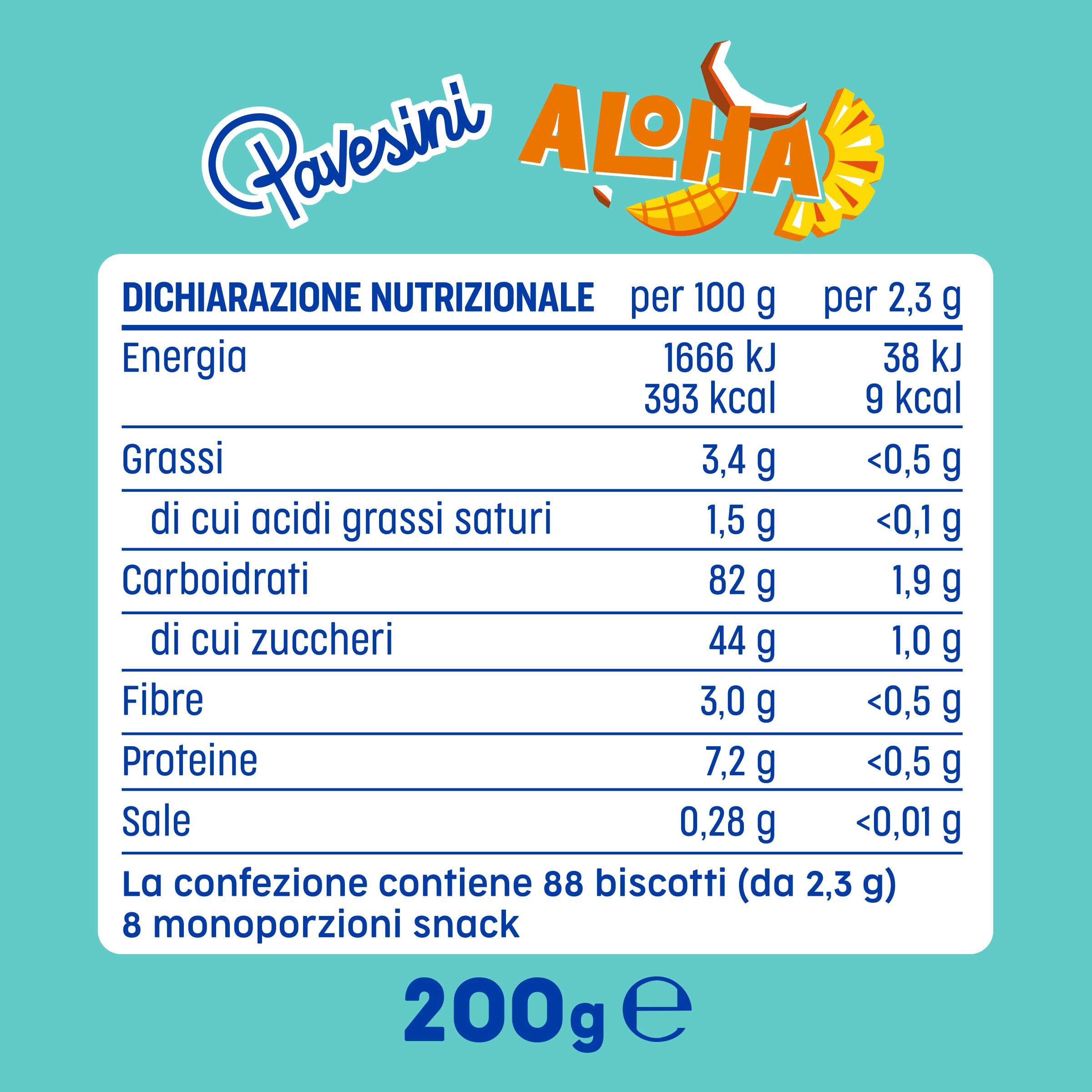 pavesi-pavesini-aloha-biscotto-tropicale-mango-cocco-ananas-200g image 2