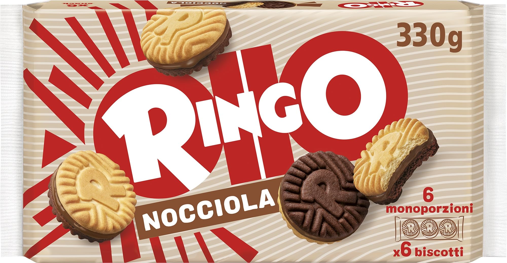 pavesi-ringo-nocciola-e-cioccolato-6-pacchetti-310-g image 1